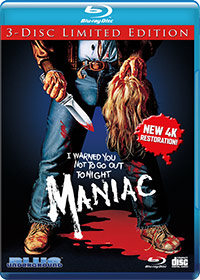 MANIAC (3-Disc Ltd Ed/4K REM) – OUT OF PRINT